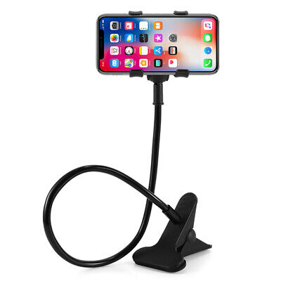 Universal Flexible Mobile Snake Stand Holder for Table Lazy Bracket Two Clamp Flexible 360 Rotating Phone Stand Mobile Phone Holder Stand For Bed, Desk, Table